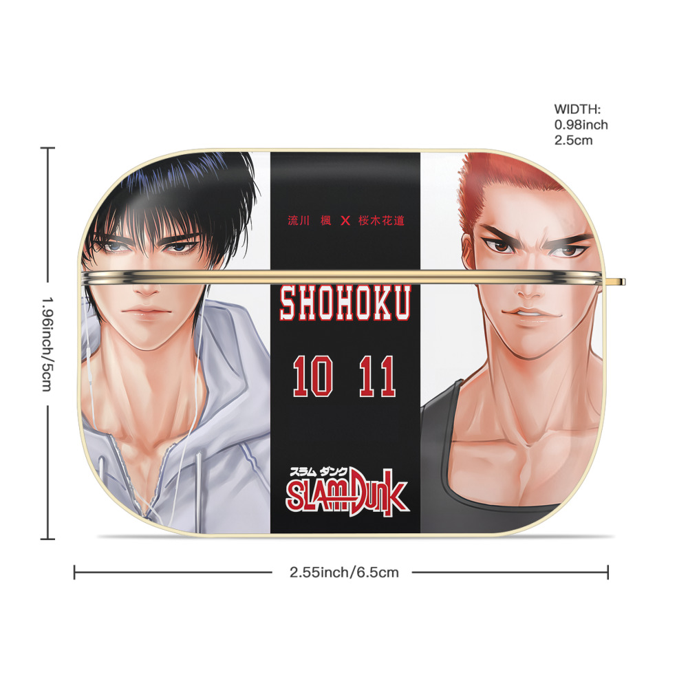 SLAM DUNK／スラムダンク 【AirPods Pro用】ハードシェル保護ケース｜耐衝撃・防指紋・カラビナ付き商品仕様