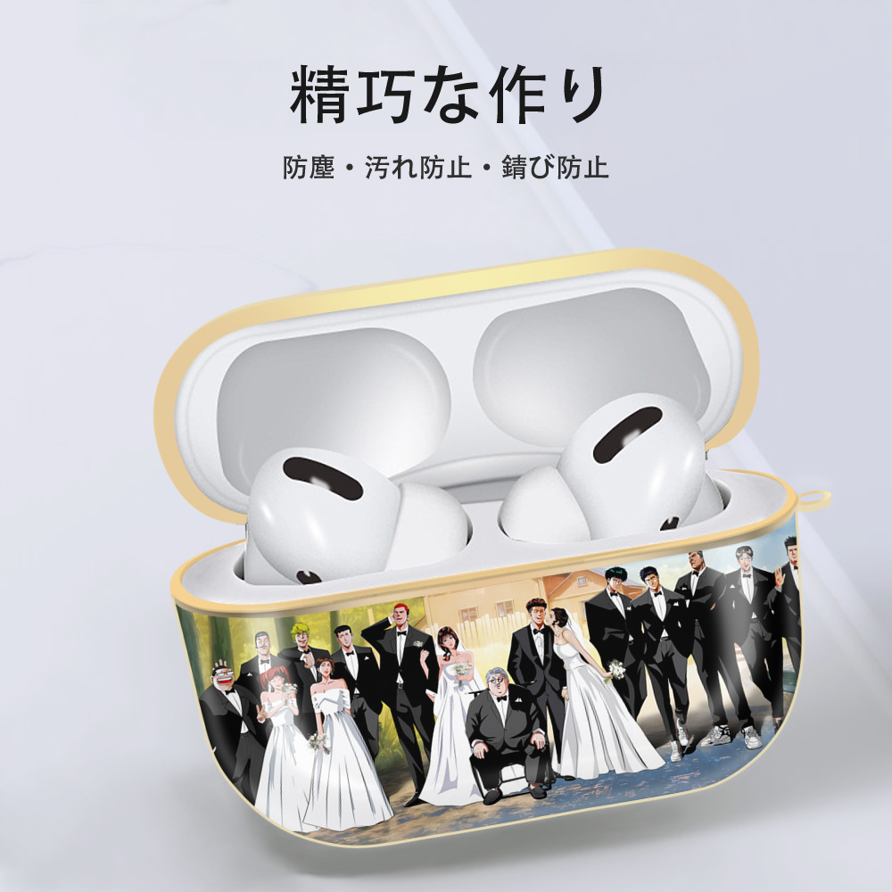 SLAM DUNK／スラムダンク 【AirPods Pro用】ハードシェル保護ケース｜耐衝撃・防指紋・カラビナ付き商品仕様