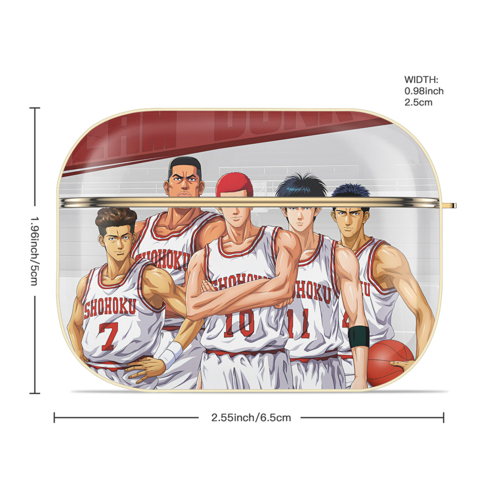 SLAM DUNK／スラムダンク 【AirPods Pro用】ハードシェル保護ケース｜耐衝撃・防指紋・カラビナ付き商品仕様