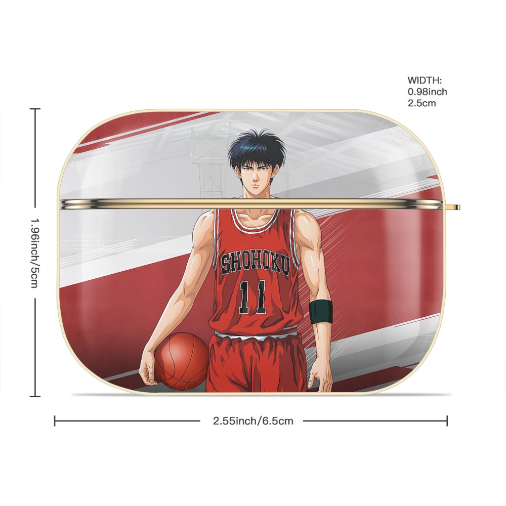 SLAM DUNK／スラムダンク 【AirPods Pro用】ハードシェル保護ケース｜耐衝撃・防指紋・カラビナ付き商品仕様