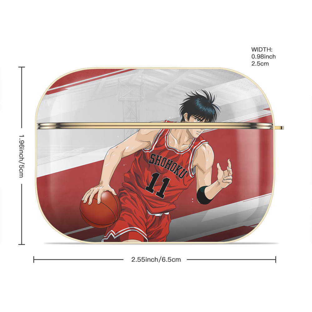 SLAM DUNK／スラムダンク 【AirPods Pro用】ハードシェル保護ケース｜耐衝撃・防指紋・カラビナ付き商品仕様