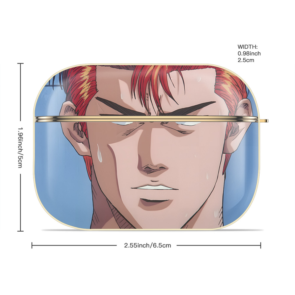 SLAM DUNK／スラムダンク 【AirPods Pro用】ハードシェル保護ケース｜耐衝撃・防指紋・カラビナ付き商品仕様