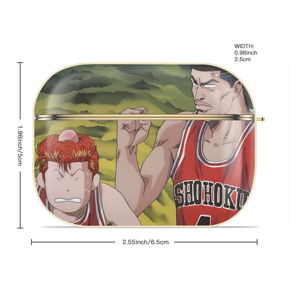 SLAM DUNK／スラムダンク 【AirPods Pro用】ハードシェル保護ケース｜耐衝撃・防指紋・カラビナ付き商品仕様