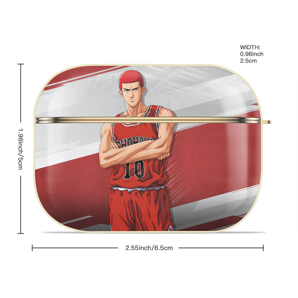 SLAM DUNK／スラムダンク 【AirPods Pro用】ハードシェル保護ケース｜耐衝撃・防指紋・カラビナ付き商品仕様