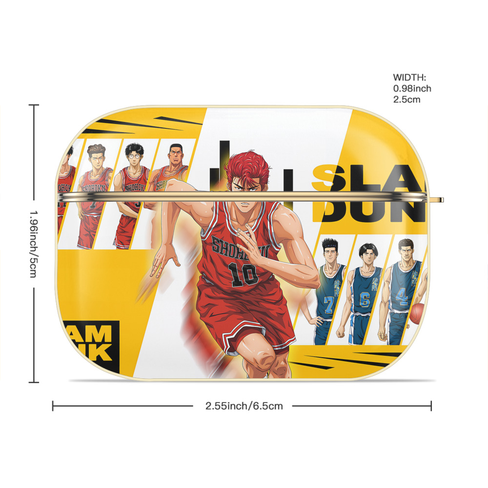SLAM DUNK／スラムダンク 【AirPods Pro用】ハードシェル保護ケース｜耐衝撃・防指紋・カラビナ付き商品仕様