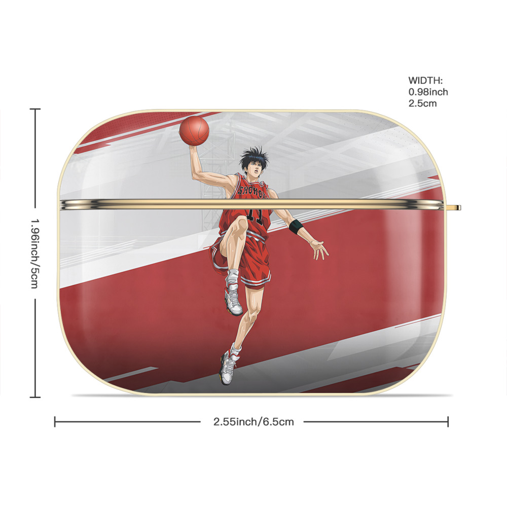SLAM DUNK／スラムダンク 【AirPods Pro用】ハードシェル保護ケース｜耐衝撃・防指紋・カラビナ付き商品仕様