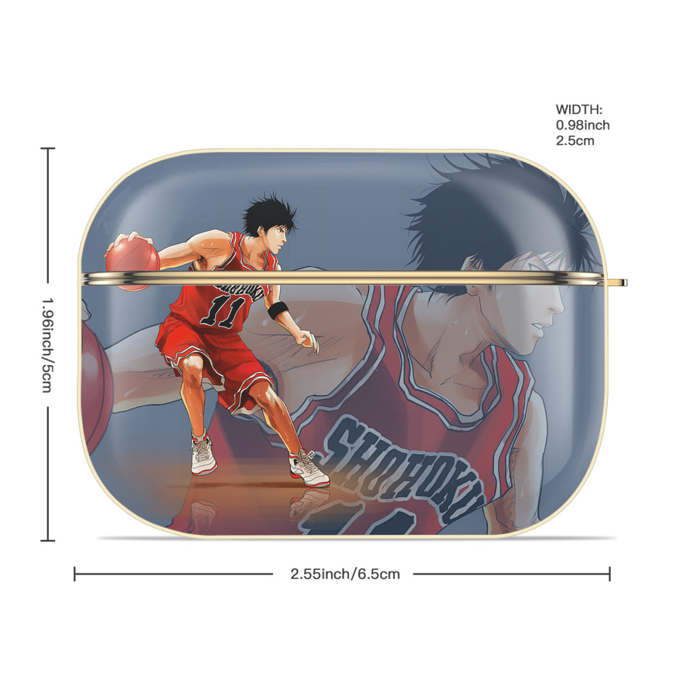 SLAM DUNK／スラムダンク 【AirPods Pro用】ハードシェル保護ケース｜耐衝撃・防指紋・カラビナ付き商品仕様