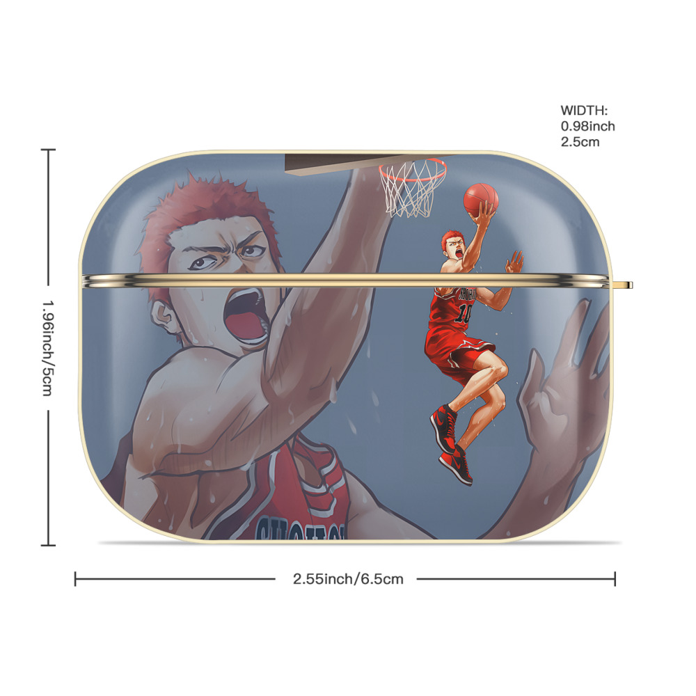 SLAM DUNK／スラムダンク 【AirPods Pro用】ハードシェル保護ケース｜耐衝撃・防指紋・カラビナ付き商品仕様