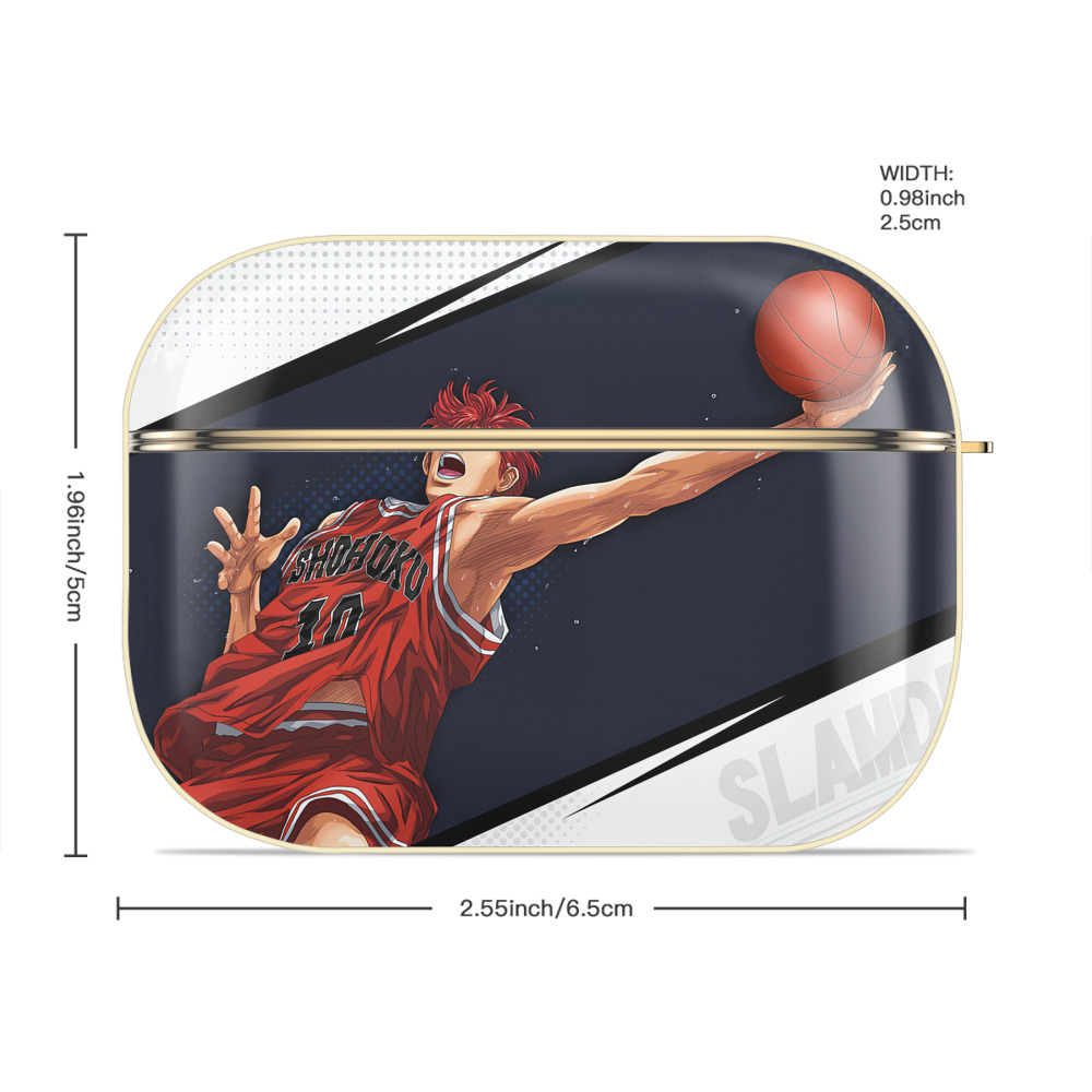 SLAM DUNK／スラムダンク 【AirPods Pro用】ハードシェル保護ケース｜耐衝撃・防指紋・カラビナ付き商品仕様