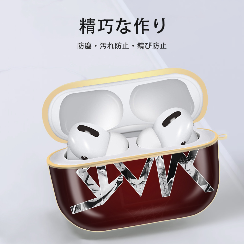 SLAM DUNK／スラムダンク 【AirPods Pro用】ハードシェル保護ケース｜耐衝撃・防指紋・カラビナ付き商品仕様
