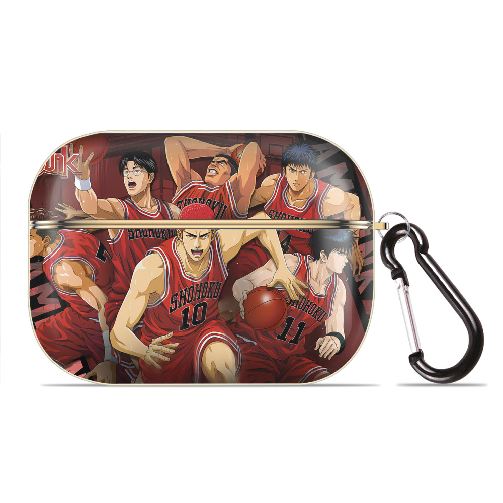 SLAM DUNK／スラムダンク 【AirPods Pro用】ハードシェル保護ケース｜耐衝撃・防指紋・カラビナ付き商品仕様
