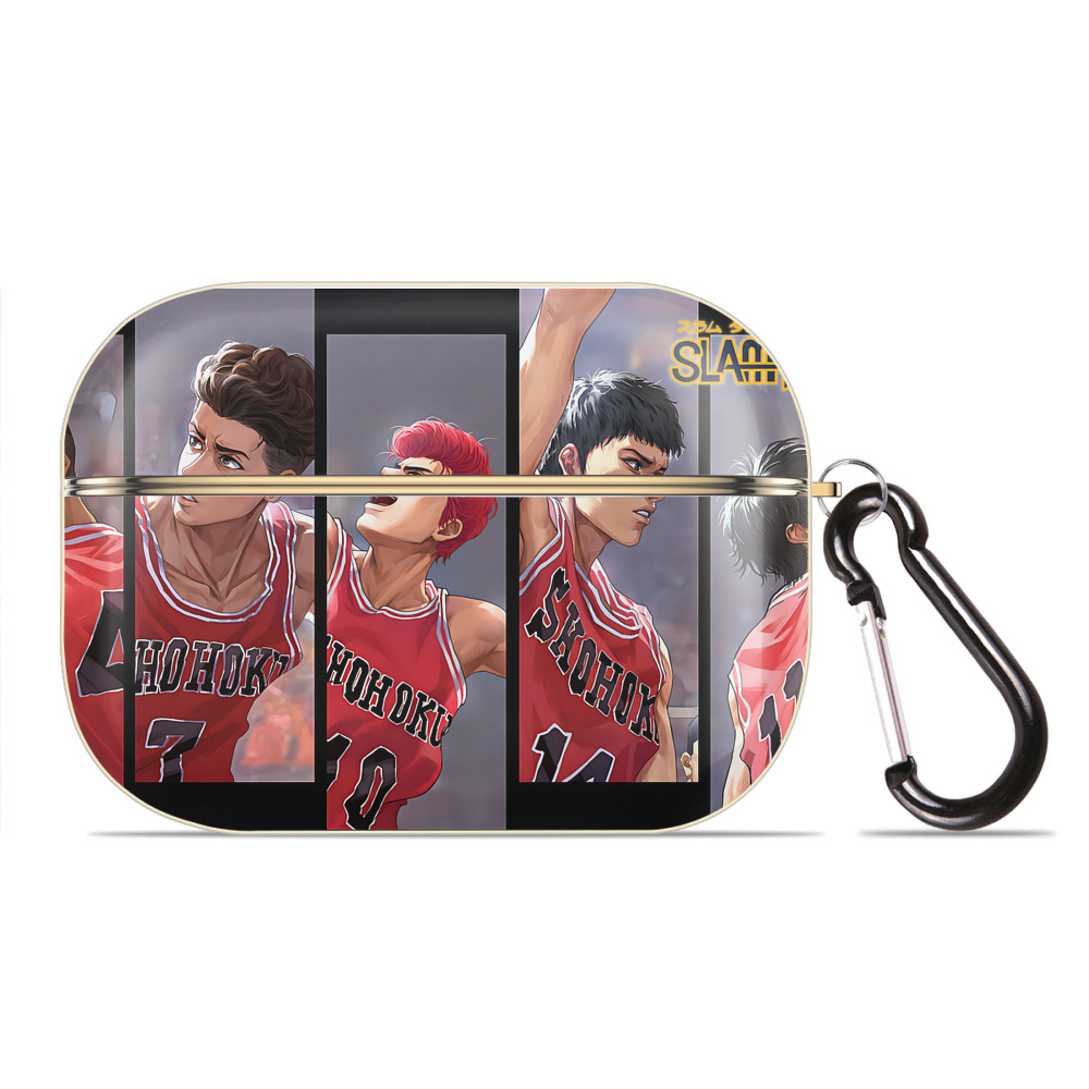 SLAM DUNK／スラムダンク 【AirPods Pro用】ハードシェル保護ケース｜耐衝撃・防指紋・カラビナ付き商品仕様
