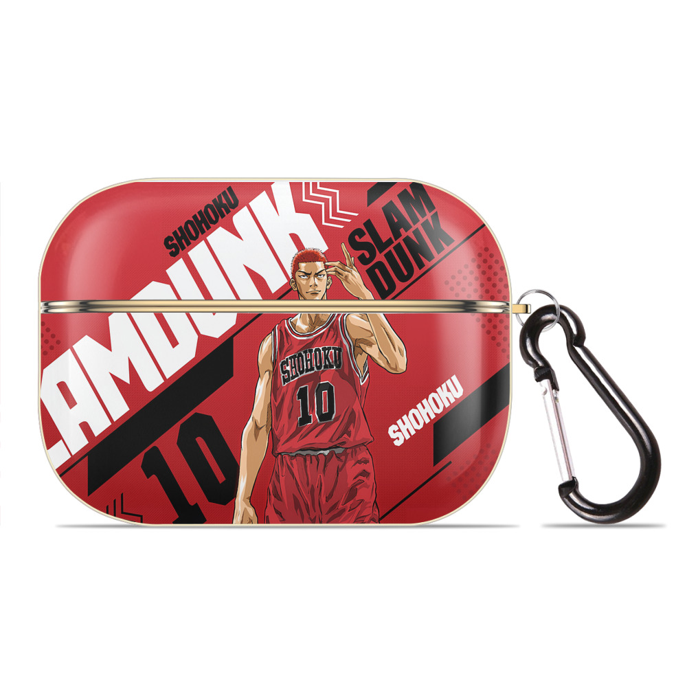 SLAM DUNK／スラムダンク 【AirPods Pro用】ハードシェル保護ケース｜耐衝撃・防指紋・カラビナ付き商品仕様