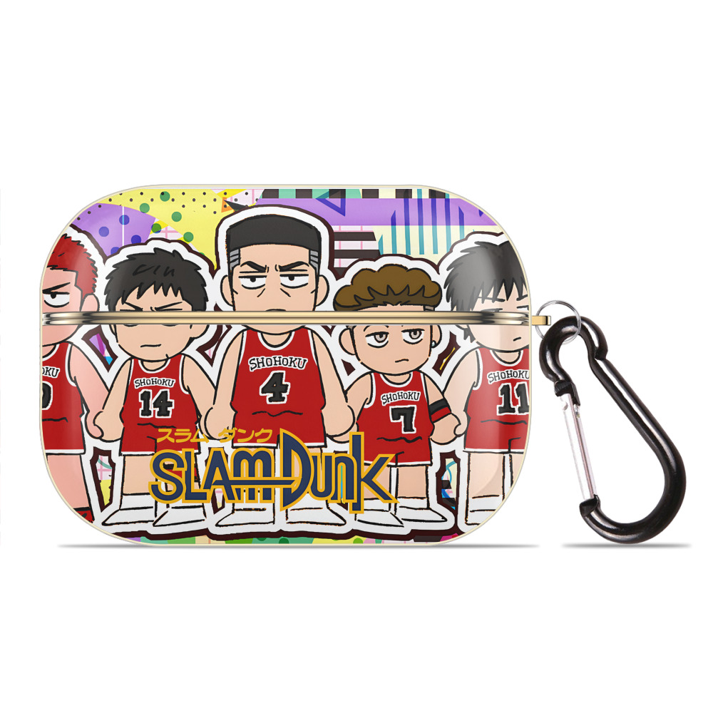 SLAM DUNK／スラムダンク 【AirPods Pro用】ハードシェル保護ケース｜耐衝撃・防指紋・カラビナ付き商品仕様