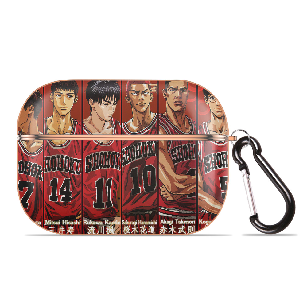SLAM DUNK／スラムダンク 【AirPods Pro用】ハードシェル保護ケース｜耐衝撃・防指紋・カラビナ付き商品仕様