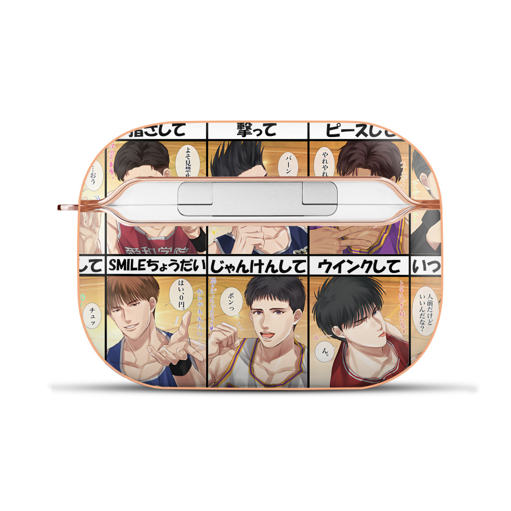 SLAM DUNK／スラムダンク 【AirPods Pro用】ハードシェル保護ケース｜耐衝撃・防指紋・カラビナ付き商品仕様