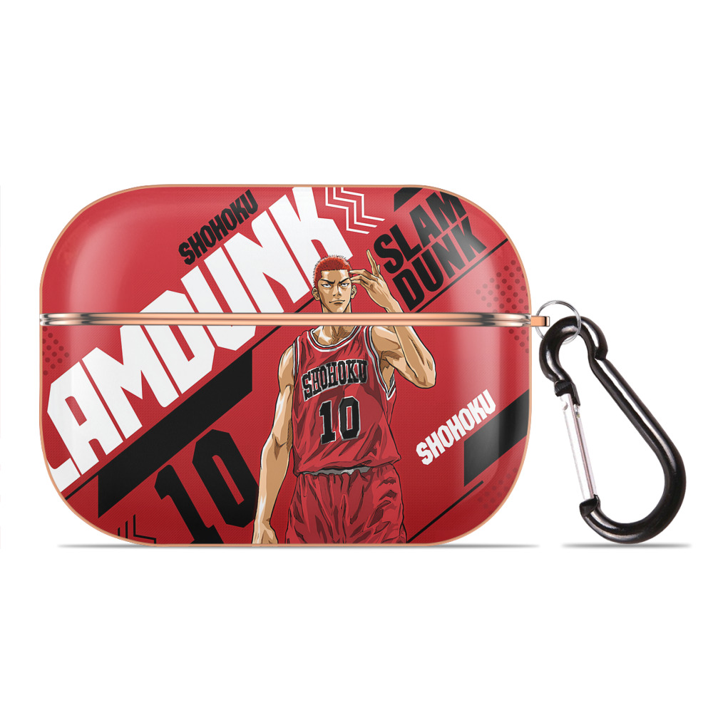 SLAM DUNK／スラムダンク 【AirPods Pro用】ハードシェル保護ケース｜耐衝撃・防指紋・カラビナ付き商品仕様