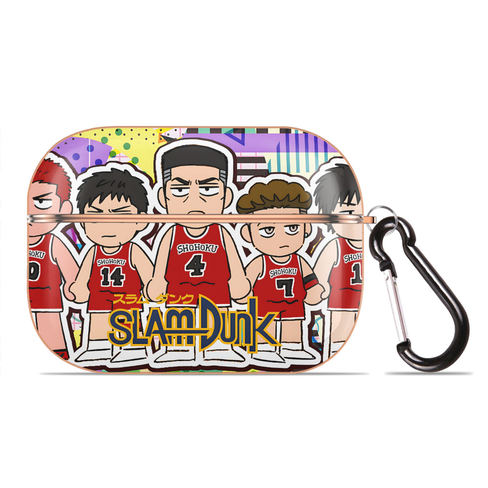 SLAM DUNK／スラムダンク 【AirPods Pro用】ハードシェル保護ケース｜耐衝撃・防指紋・カラビナ付き商品仕様