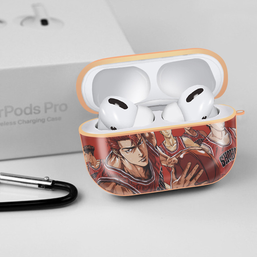 SLAM DUNK／スラムダンク 【AirPods Pro用】ハードシェル保護ケース｜耐衝撃・防指紋・カラビナ付き商品仕様