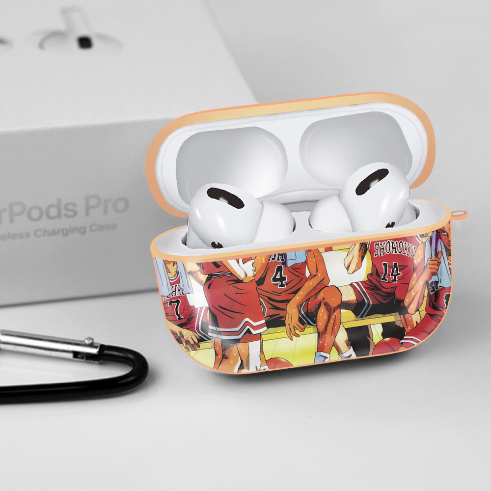 SLAM DUNK／スラムダンク 【AirPods Pro用】ハードシェル保護ケース｜耐衝撃・防指紋・カラビナ付き商品仕様