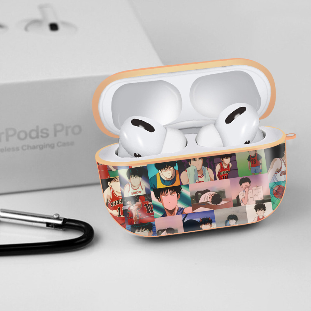 SLAM DUNK／スラムダンク 【AirPods Pro用】ハードシェル保護ケース｜耐衝撃・防指紋・カラビナ付き商品仕様