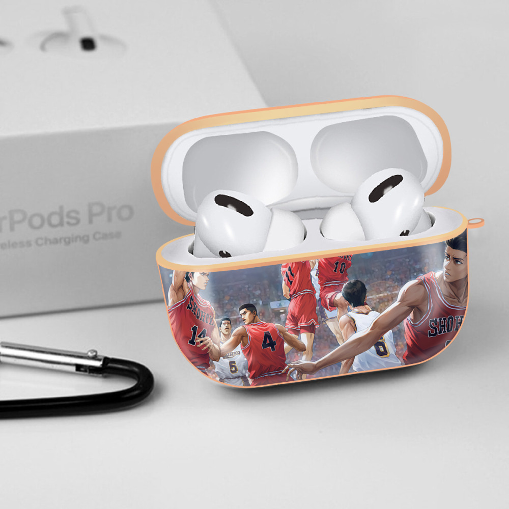 SLAM DUNK／スラムダンク 【AirPods Pro用】ハードシェル保護ケース｜耐衝撃・防指紋・カラビナ付き商品仕様