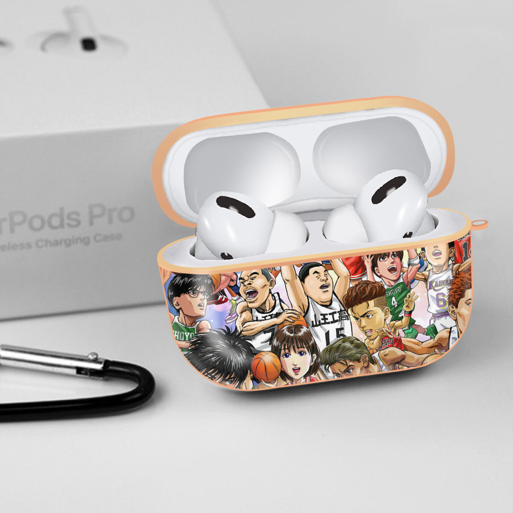 SLAM DUNK／スラムダンク 【AirPods Pro用】ハードシェル保護ケース｜耐衝撃・防指紋・カラビナ付き商品仕様