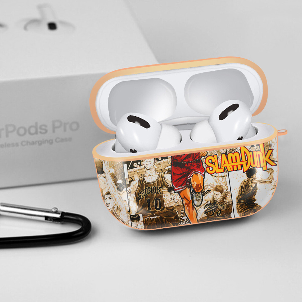 SLAM DUNK／スラムダンク 【AirPods Pro用】ハードシェル保護ケース｜耐衝撃・防指紋・カラビナ付き商品仕様