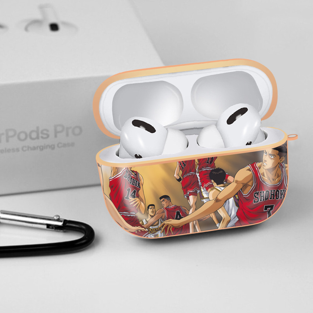 SLAM DUNK／スラムダンク 【AirPods Pro用】ハードシェル保護ケース｜耐衝撃・防指紋・カラビナ付き商品仕様