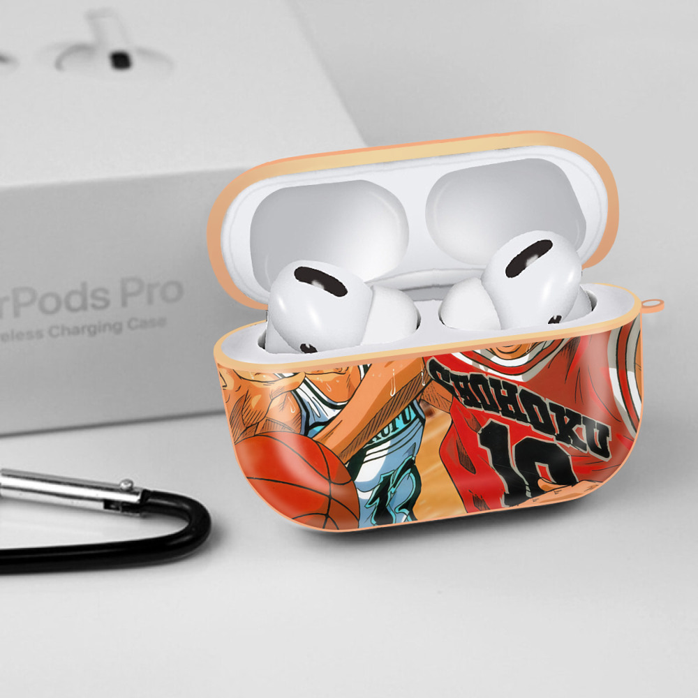 SLAM DUNK／スラムダンク 【AirPods Pro用】ハードシェル保護ケース｜耐衝撃・防指紋・カラビナ付き商品仕様