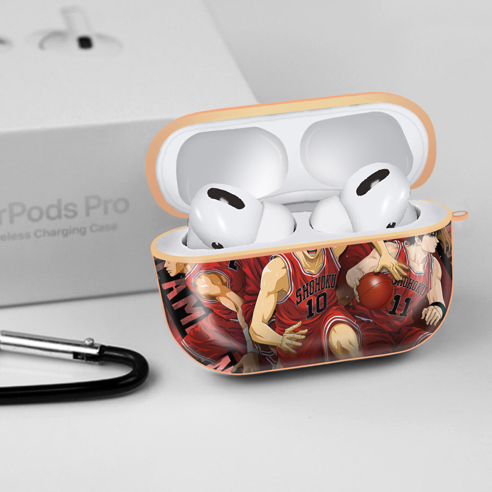 SLAM DUNK／スラムダンク 【AirPods Pro用】ハードシェル保護ケース｜耐衝撃・防指紋・カラビナ付き商品仕様