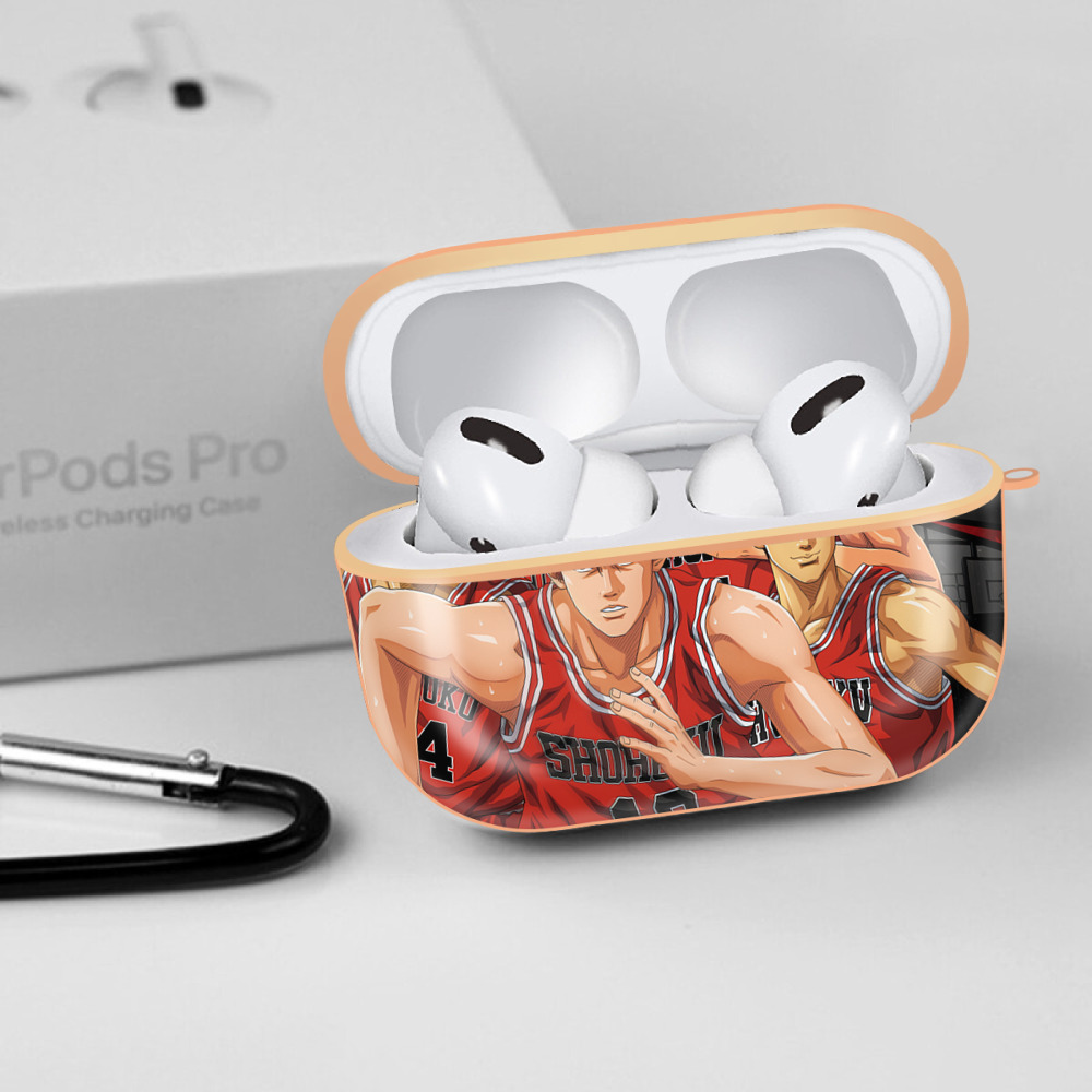 SLAM DUNK／スラムダンク 【AirPods Pro用】ハードシェル保護ケース｜耐衝撃・防指紋・カラビナ付き商品仕様