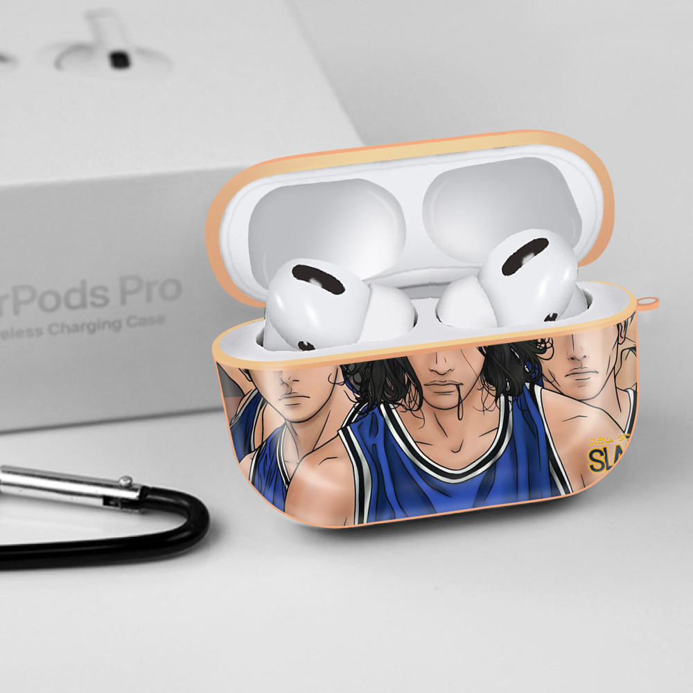 SLAM DUNK／スラムダンク 【AirPods Pro用】ハードシェル保護ケース｜耐衝撃・防指紋・カラビナ付き商品仕様