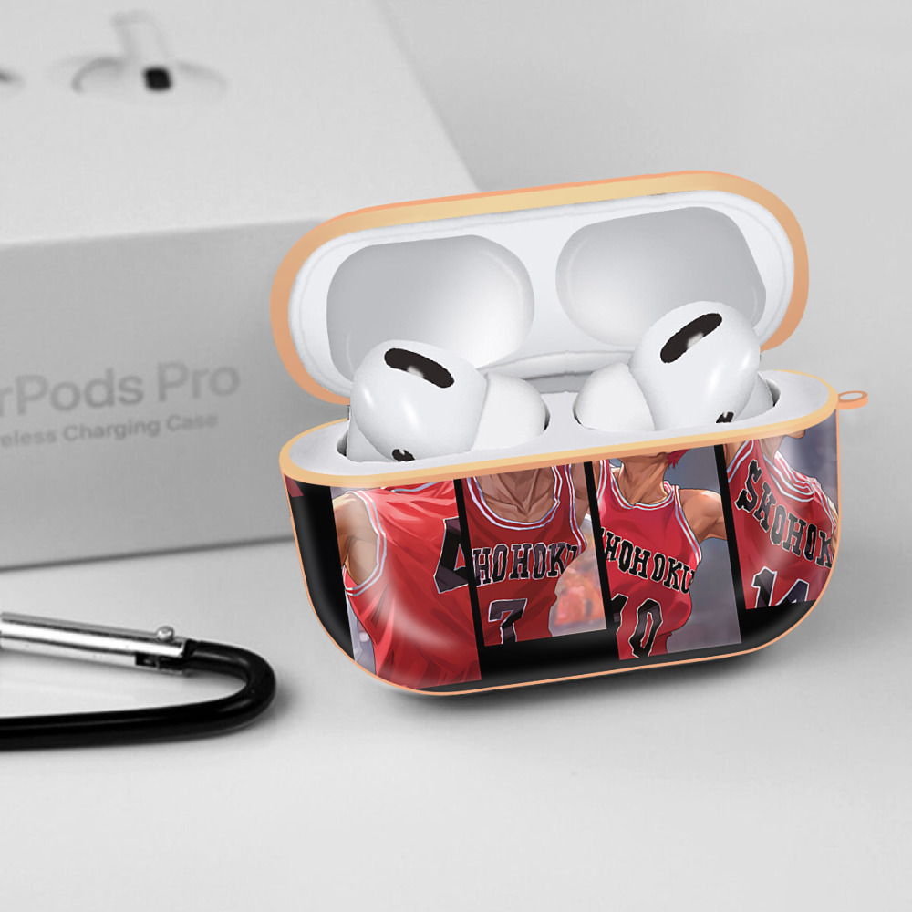 SLAM DUNK／スラムダンク 【AirPods Pro用】ハードシェル保護ケース｜耐衝撃・防指紋・カラビナ付き商品仕様