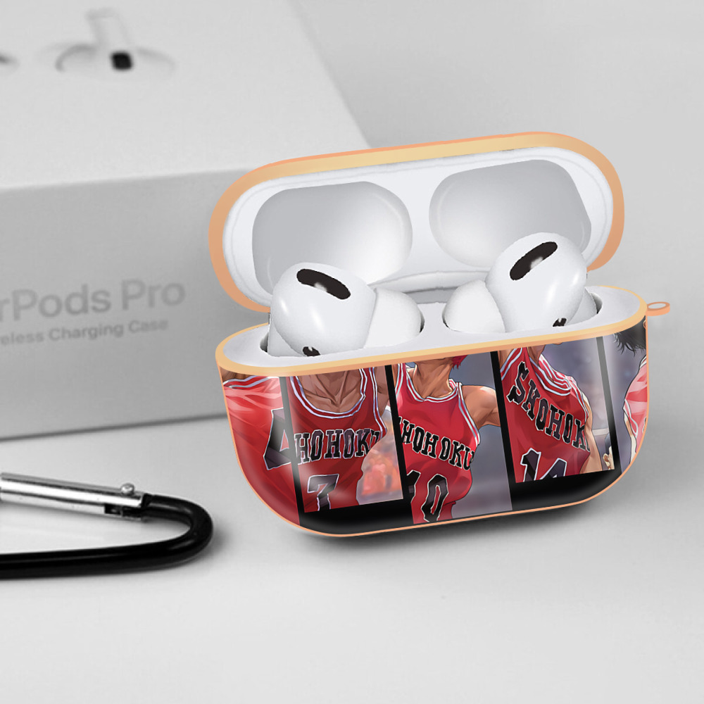 SLAM DUNK／スラムダンク 【AirPods Pro用】ハードシェル保護ケース｜耐衝撃・防指紋・カラビナ付き商品仕様
