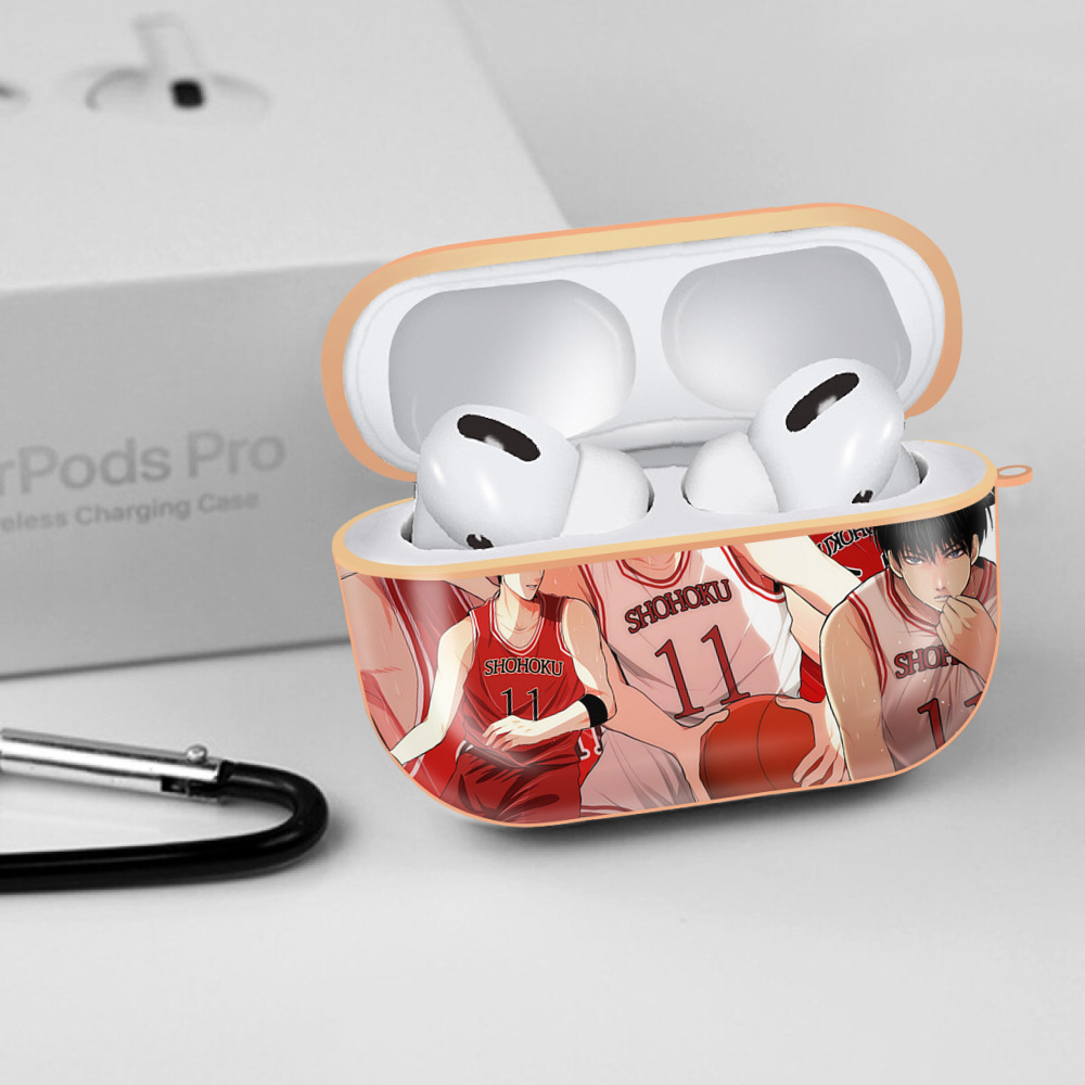 SLAM DUNK／スラムダンク 【AirPods Pro用】ハードシェル保護ケース｜耐衝撃・防指紋・カラビナ付き商品仕様