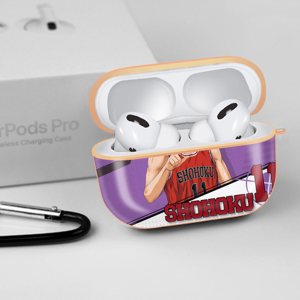 SLAM DUNK／スラムダンク 【AirPods Pro用】ハードシェル保護ケース｜耐衝撃・防指紋・カラビナ付き商品仕様