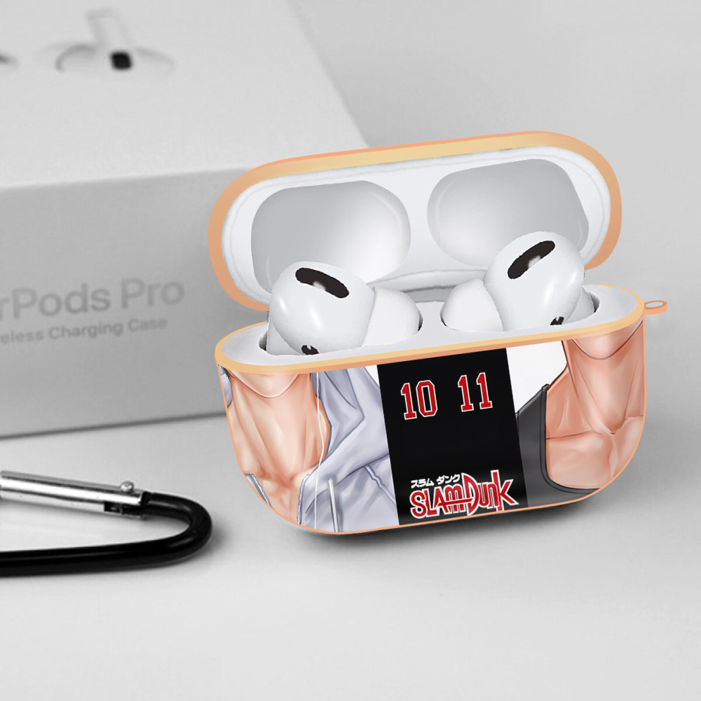 SLAM DUNK／スラムダンク 【AirPods Pro用】ハードシェル保護ケース｜耐衝撃・防指紋・カラビナ付き商品仕様