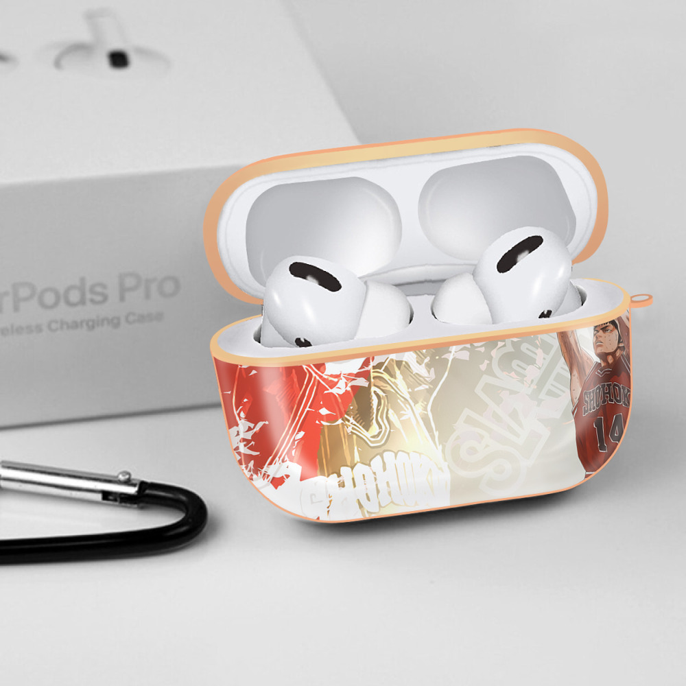 SLAM DUNK／スラムダンク 【AirPods Pro用】ハードシェル保護ケース｜耐衝撃・防指紋・カラビナ付き商品仕様