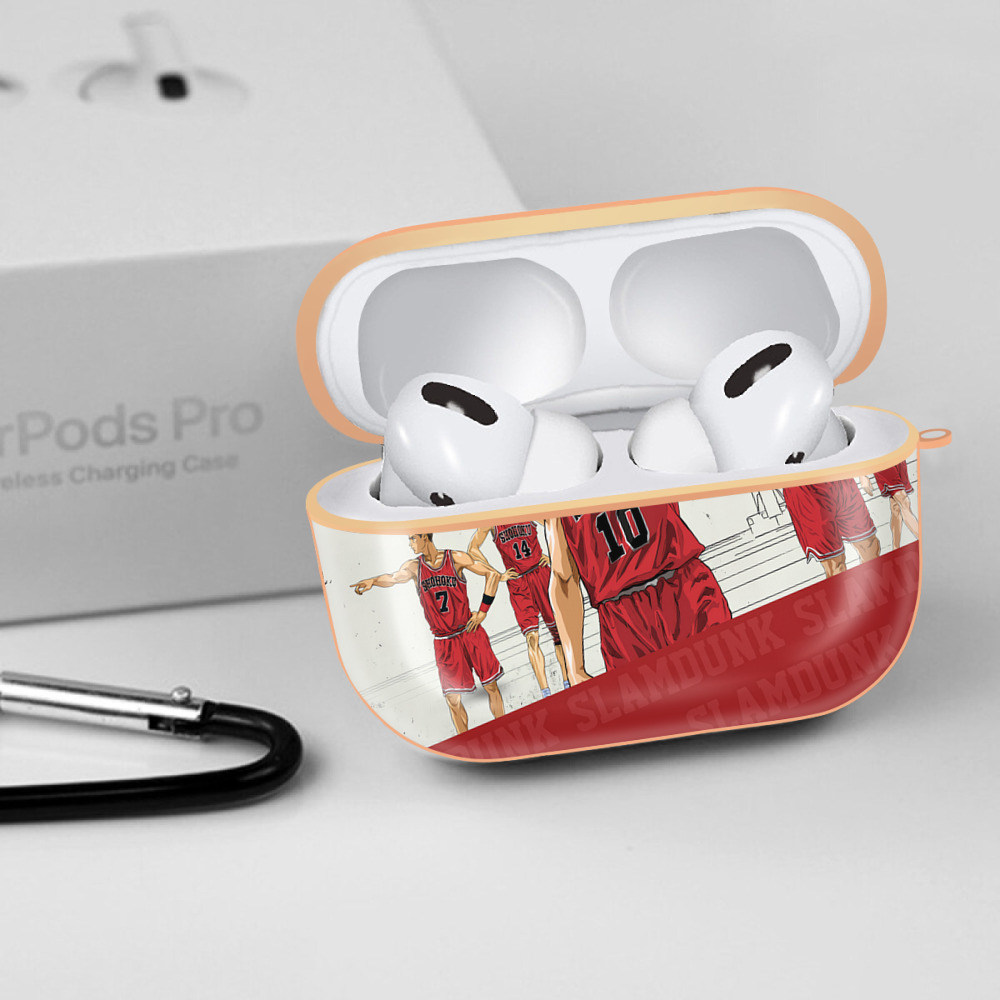 SLAM DUNK／スラムダンク 【AirPods Pro用】ハードシェル保護ケース｜耐衝撃・防指紋・カラビナ付き商品仕様