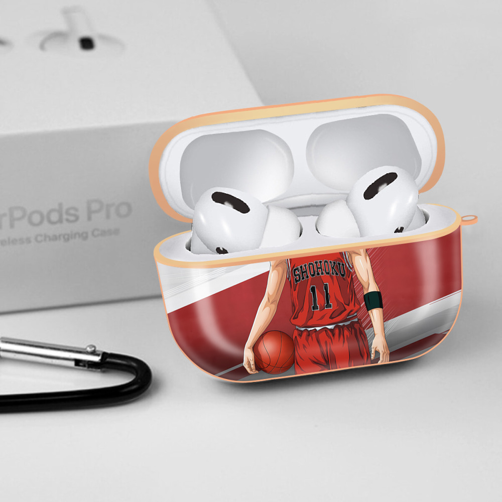 SLAM DUNK／スラムダンク 【AirPods Pro用】ハードシェル保護ケース｜耐衝撃・防指紋・カラビナ付き商品仕様