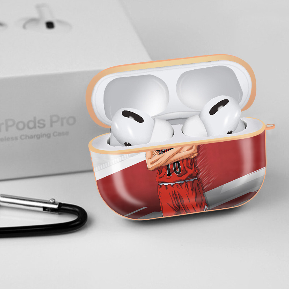 SLAM DUNK／スラムダンク 【AirPods Pro用】ハードシェル保護ケース｜耐衝撃・防指紋・カラビナ付き商品仕様