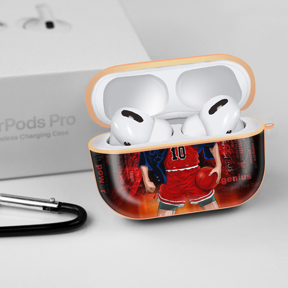 SLAM DUNK／スラムダンク 【AirPods Pro用】ハードシェル保護ケース｜耐衝撃・防指紋・カラビナ付き商品仕様