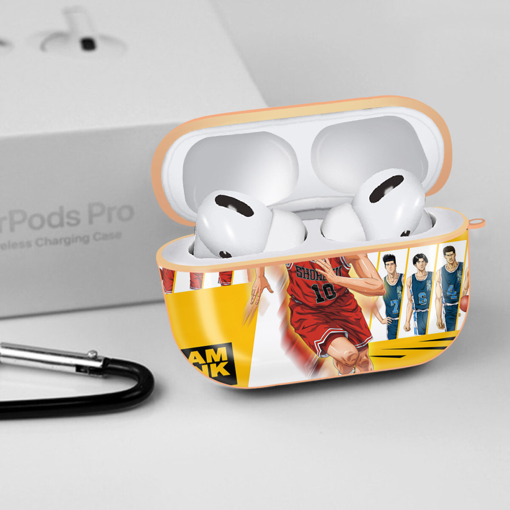 SLAM DUNK／スラムダンク 【AirPods Pro用】ハードシェル保護ケース｜耐衝撃・防指紋・カラビナ付き商品仕様
