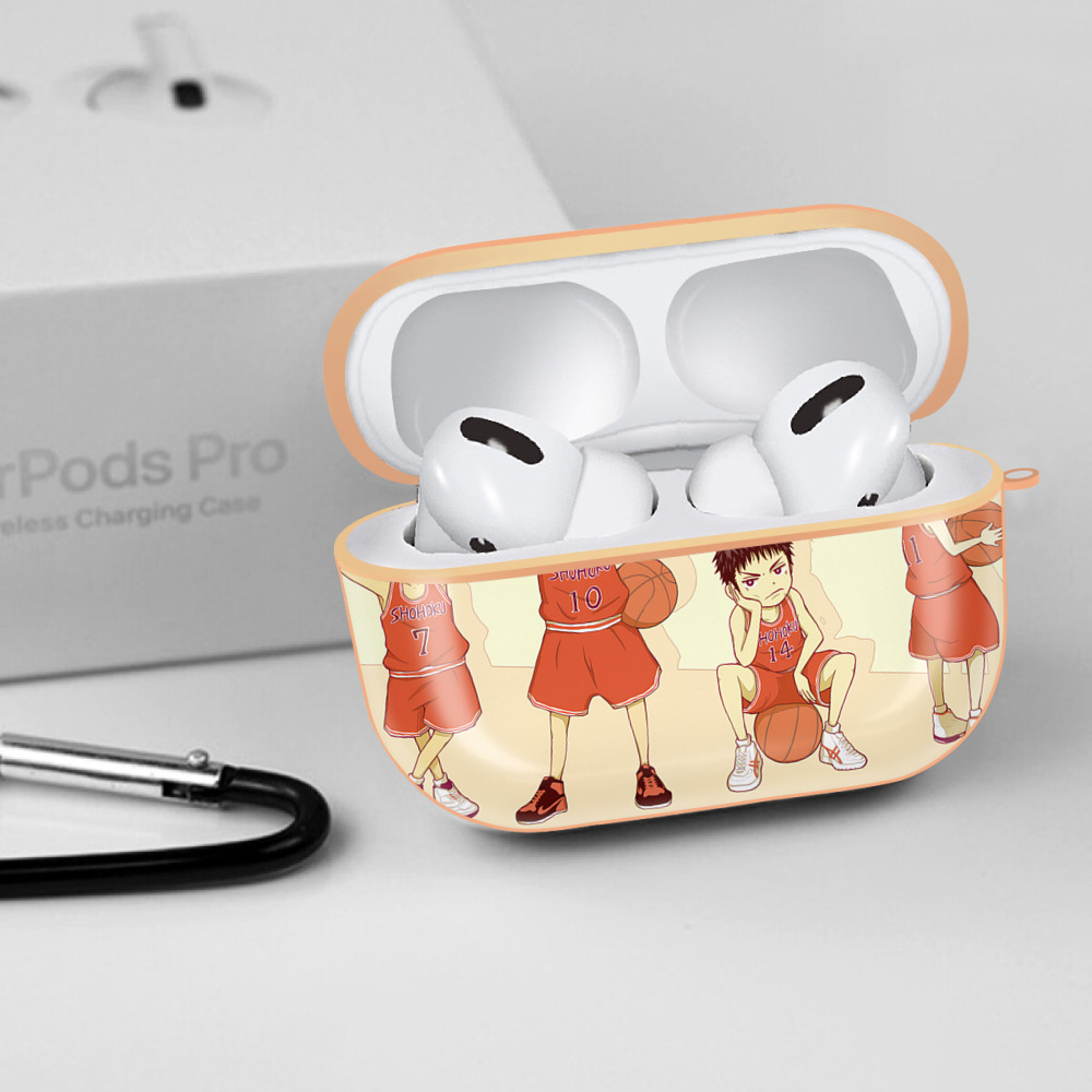 SLAM DUNK／スラムダンク 【AirPods Pro用】ハードシェル保護ケース｜耐衝撃・防指紋・カラビナ付き商品仕様