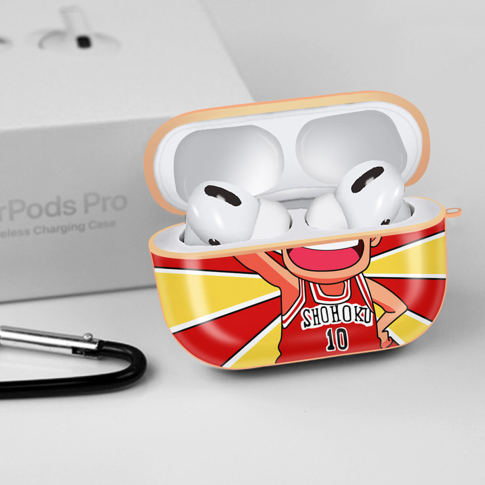 SLAM DUNK／スラムダンク 【AirPods Pro用】ハードシェル保護ケース｜耐衝撃・防指紋・カラビナ付き商品仕様
