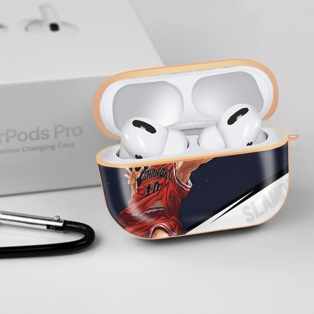 SLAM DUNK／スラムダンク 【AirPods Pro用】ハードシェル保護ケース｜耐衝撃・防指紋・カラビナ付き商品仕様